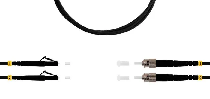 TELCORD ШОС-2x3.0-2LC/U-2ST/U-MM50-2м-LSZH-BK