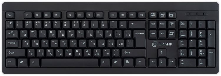 Клавиатура Oklick 95KW 1788287 черная USB