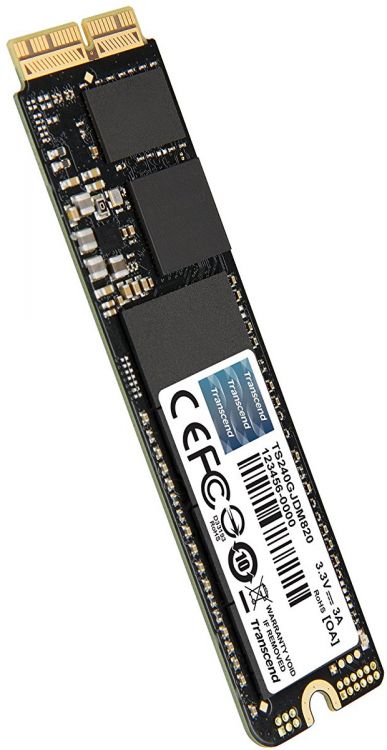 Накопитель SSD M.2 2280 Transcend TS240GJDM820 JetDrive 820 240GB Набор для апгрейда с для компьютеров Apple, PCIe Gen3 x2 RTL