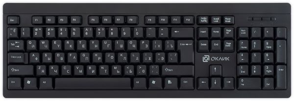 

Клавиатура Oklick 95KW 1788287 черная USB, 95KW
