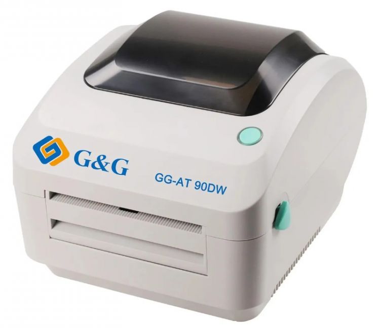 Термопринтер G&G GG-AT-90DW DT, 4 (108 mm), 203 dpi, 127 мм/сек, USB, Ethernet, серый, TSPL, EPL, ZPL, DPL принтер этикеток xt5 40 4 tt printer 203 dpi serial usb ethernet bluetooth
