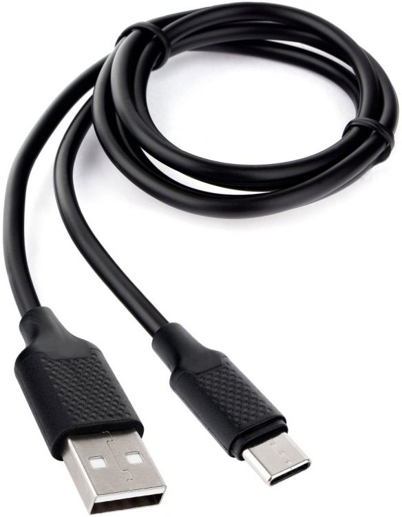 

Кабель интерфейсный USB 2.0 Cablexpert CCB-USB2-AMCMO2-1MB 1м, черный, блистер, CCB-USB2-AMCMO2-1MB