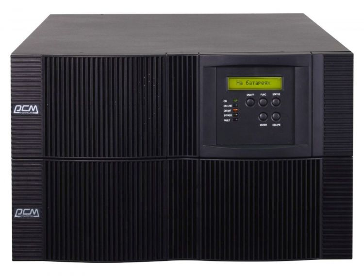Источник бесперебойного питания Powercom VRT-10K UPS module 3U, без батарей источник бесперебойного питания powercom vanguard vrt 10k