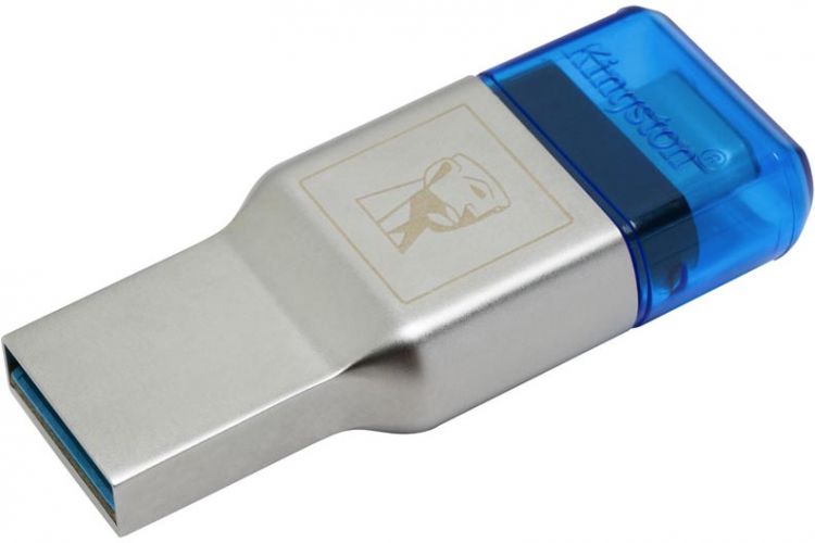 

Карт-ридер внешний Kingston FCR-ML3C MobileLite DUO 3C USB3.1+TypeC microSDHC/SDXC Card Reader, FCR-ML3C