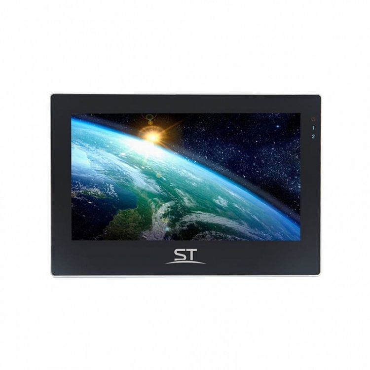 Монитор Space Technology ST-M205/7 (TS/SD/IPS) ЧЕРНЫЙ видеодомофона, 7” IPS LCD, цветной, 1024*600, CVBS/TVI/CVI/AHD(720Р/1080P), интерком, запись фот