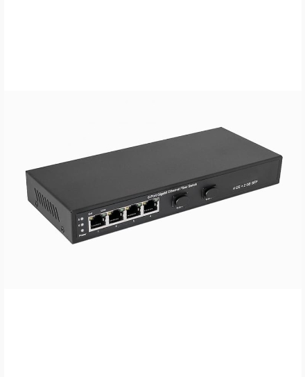цена Коммутатор неуправляемый NST NS-SW-4G2G Gigabit Ethernet на 4 RJ45 + 2 SFP. Порты: 4 x GE (10/100/1000Base-T), 2 x GE SFP (1000Base-FX). В комплекте Б