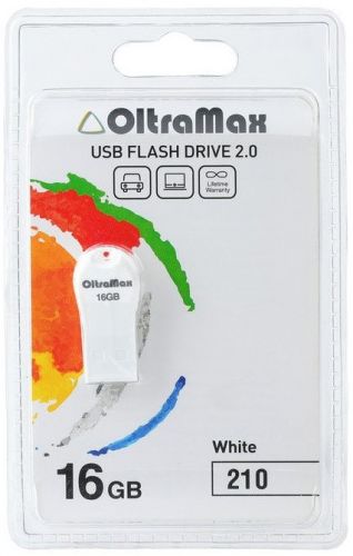 Накопитель USB 2.0 16GB OltraMax OM-16GB-210-White