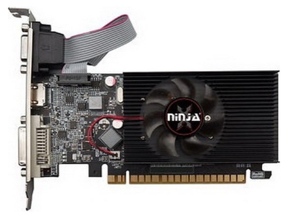 цена Видеокарта PCI-E Sinotex GeForce GT210 Ninja (NF21NP013F) 1GB DDR3 64bit 40nm 589/1000MHz DVI/HDMI/CRT RTL