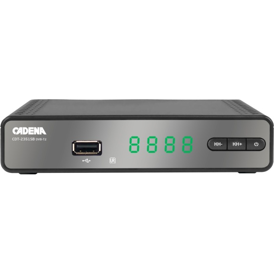 

Ресивер CADENA CDT-2351SB 046/91/00055676 DVB-T2 черный, CDT-2351SB