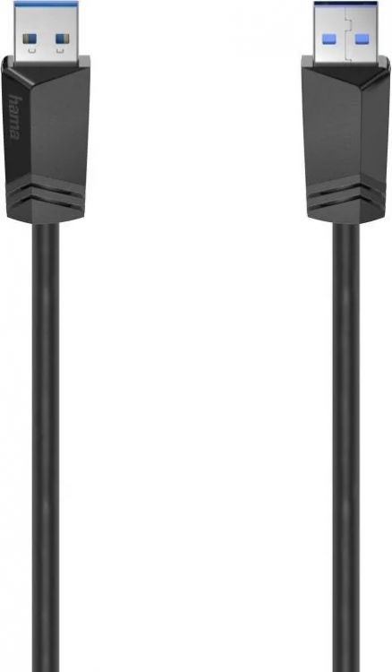 Кабель интерфейсный HAMA H-200624 00200624 USB A(m) USB A(m) 1.5м черный цена и фото