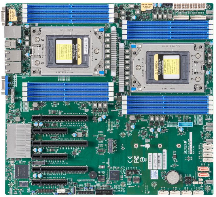 

Материнская плата E-ATX Supermicro MBD-H12DSI-NT6-B (2*SP3, 16*DDR4(3200), 10*SATA 6G, M.2, 6*PCIE, 2*10Glan, IPMI lan, VGA, COM, 2*USB 3.0, 2*USB 2.0, MBD-H12DSI-NT6-B