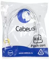 Cabeus PC-TEL-RJ12-10m