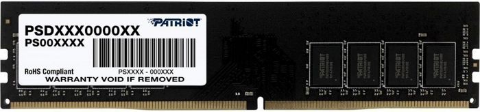 

Модуль памяти DDR4 32GB Patriot Memory PSD432G26662 Signature PC4-21300 2666MHz CL19 288pin 1.2V, PSD432G26662