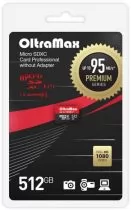 OltraMax OM512GCSDXC10UHS-1-PrU3 w