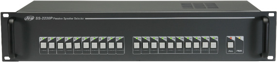 Селектор JDM SS-2220P каналов пассивный на 20 зон с релейной группой, 24 В(DC), 12 Вт, 483x88x200 мм 48838