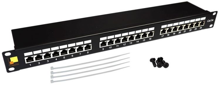 

Патч-панель Lanmaster LAN-PPi24S5E 19", 1U, Cat 5e, 24 порта RJ45 (8p8c), экранированная, Dual IDC (110/KRONE), LAN-PPi24S5E