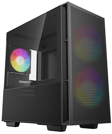 

Корпус mATX Deepcool CH360 черный, без БП, с окном из закаленного стекла, USB Type-C, USB 3.0, audio, CH360