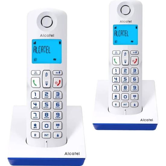 Радиотелефон Alcatel S230 Duo ru white ATL1424119 белый (труб. в компл.:2шт) АОН