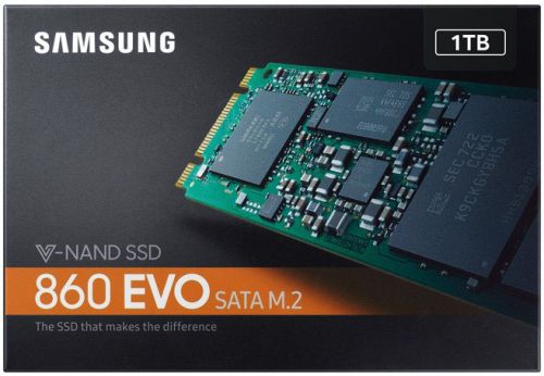 Накопитель SSD M.2 2280 Samsung MZ-N6E1T0BW 860 EVO 1TB MLC 3D V-NAND SATA 6Gb/s 550/520MB/s97K/88K IOPS RTL - фото 4