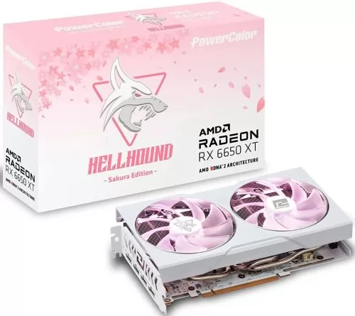 PowerColor Radeon RX 6650 XT Hellhound Sakura