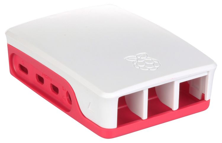 

Корпус Qumo RS030 ABS Plastic case for Raspberry Pi 4 White+Red, RS030