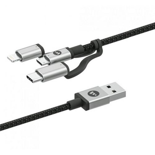 Кабель Mophie USB-A to lightning/Micro USB/USB-C 409903220 USB-A to lightning/Micro USB/USB-C - фото 1