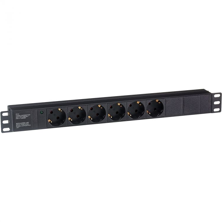 

Блок розеток Exegate ServerPro PDU-19H601 Al-6S-C14 EX280825RUS (19", 1U, Алюминий, 6 Schuko, С14, черный, RTL), ServerPro PDU-19H601 Al-6S-C14