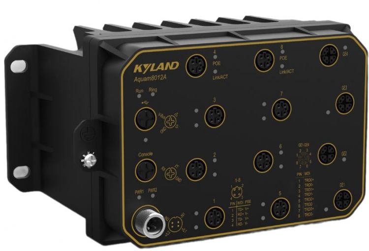 

Коммутатор управляемый Kyland Aquam8012A 302242650 9 10/100Base-TX ports , 48VDC(33.6-60VDC) dual redundant power inputs w/o cooling fin, Aquam8012A