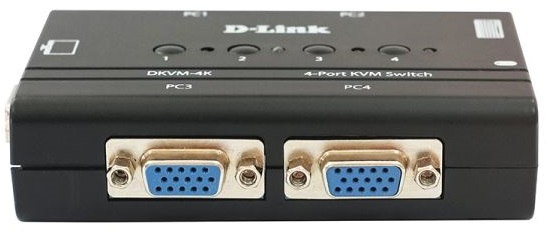 

Переключатель KVM D-link DKVM-4K/B2B на 4 компьютера (2 кабеля в комплекте), DKVM-4K/B2B