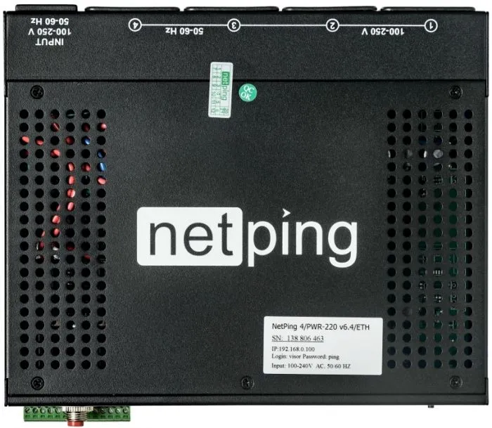 NetPing 4/PWR-220 v6.4/ETH