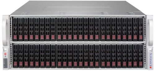 Корпус серверный 4U Supermicro CSE-417BE1C-R1K23JBOD 72 x 2.5" hot swap drives, optional 2 x 2.5" rear drives, SAS3 single expander, JBOD, 1200W Titan - фото 1