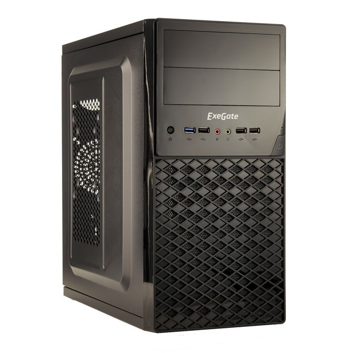 

Корпус mATX Exegate QA-413U EX278431RUS minitower, без БП, 3*USB+1*USB3.0, Audio, black, QA-413U