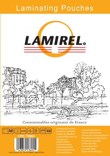 Пленка Fellowes LA-78662 для ламинирования Lamirel А6, 125мкм, 100шт