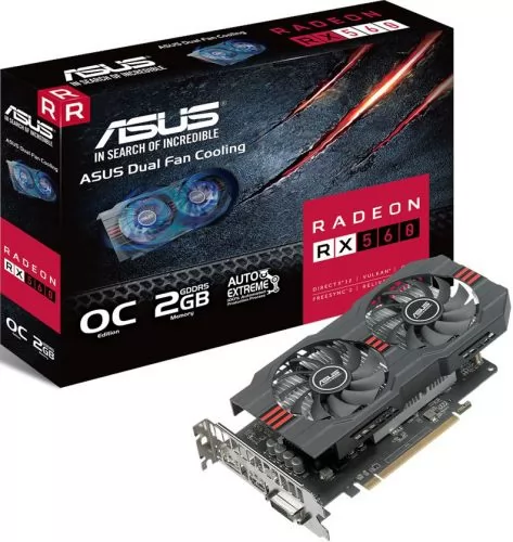 ASUS Radeon RX 560 (RX560-O2G) (УЦЕНЕННЫЙ)