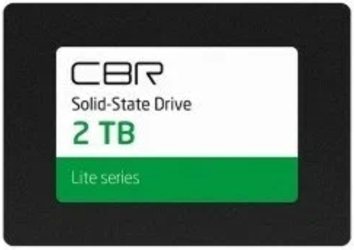 Накопитель SSD 2.5'' CBR SSD-002TB-2.5-LT22 Lite, SM2259XT, 2TB, SATA 6Gb/s, 3D TLC NAND, 550/520MB/s, TBW 1000