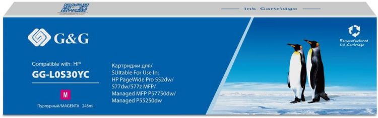 

Картридж G&G GG-L0S30YC струйный 976YC пурпурный (245мл) для HP PW Pro 5777/552, GG-L0S30YC