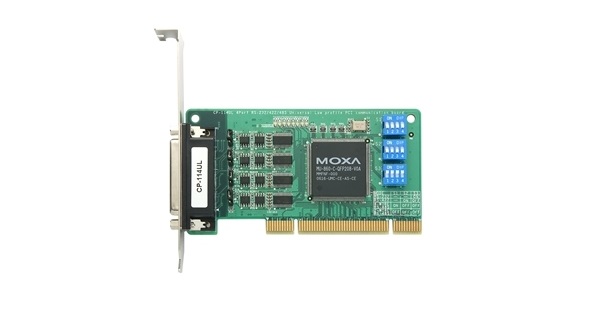 

Плата MOXA CP-114UL-T 4 x RS-232/422/485, Universal PCI, 921.6Kbps, surge protectoin, low profile, w/o cable, CP-114UL-T