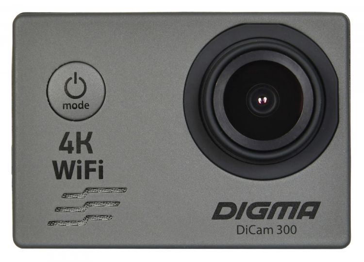 

Экшн-камера Digma DiCam 300 DC300 серая, DiCam 300