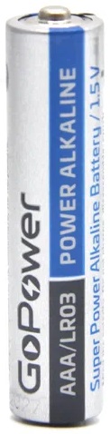 

Батарейка GoPower LR03 00-00015600 AAA Shrink 2 Alkaline 1.5V (бокс 40 шт), LR03