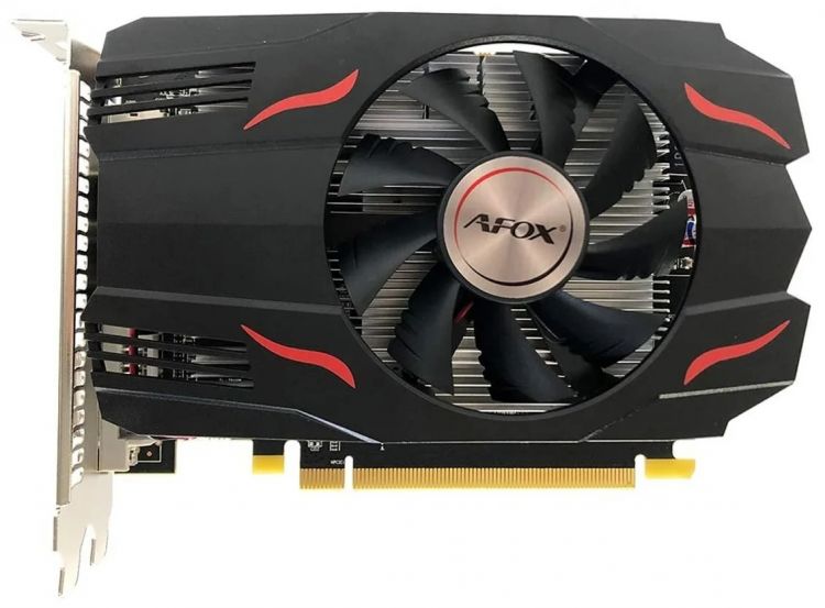 Видеокарта PCI-E Afox Radeon RX 550 (AFRX550-2048D5H4-V6) 2GB GDDR5 128bit 14nm 1183/6000MHz DVI-D/HDMI/DP