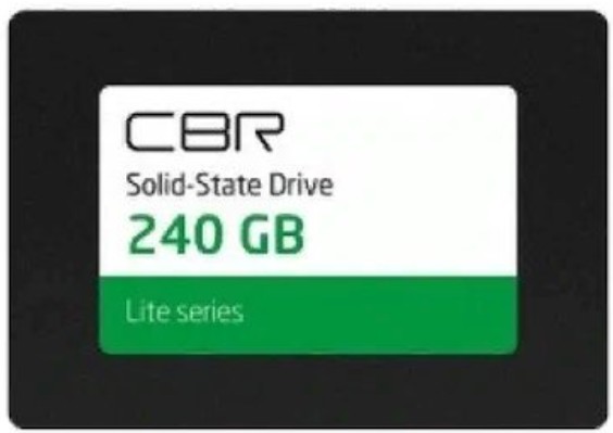 Накопитель SSD 2.5'' CBR SSD-240GB-2.5-LT22 Lite, SM2259XT, 240GB, SATA 6Gb/s, 3D TLC NAND, 550/520MB/s, TBW 120