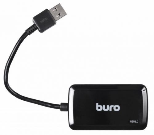 Разветвитель Buro BU-HUB4-U3.0-S 4порт. черный