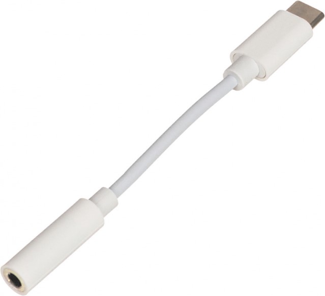 цена Переходник Buro BHP TPC-JCK белый USB Type-C (m) Jack 3.5mm (f)