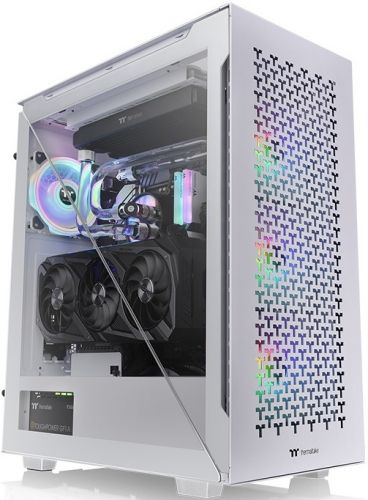 Корпус ATX Thermaltake Divider 500 TG Air Snow CA-1T4-00M6WN-02 белый, 2 панели из закаленного стекла, 2*120mm fan, 2*USB 3.0, USB Type-C, audio - фото 2