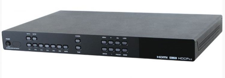 

Коммутатор матричный Cypress CDPS-UA6H2HFS 6х2 HDMI 4K c дополнительными аудиовыходами, CDPS-UA6H2HFS