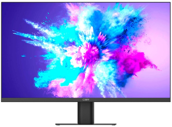 Монитор 23,8" CBR LCD-MF2402-OPC LCD безрамочный, IPS, 1920x1080, 75Гц, SPK, DP, HDMI, VGA, FreeSync, черный, кабели DP, HDMI, VGA 1.5м в комплекте