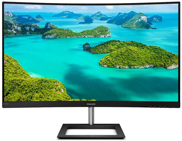 

Монитор 27" Philips 272E1CA 00/01, 1920x1080, 4 мс, 250 кд/м2, 3000:1, 178°/178°, VA, изогнутый, HDMI/DisplayPort/D-Sub/аудио стерео/SPK, 272E1CA