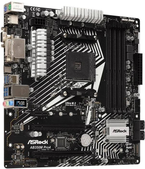 фото ASRock AB350M PRO4 R2.0