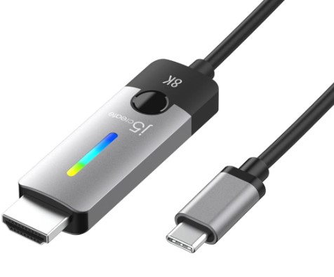 

Кабель j5create JCC157 USB-C to 8K HDMI 2.1 Cable 1.8m, JCC157