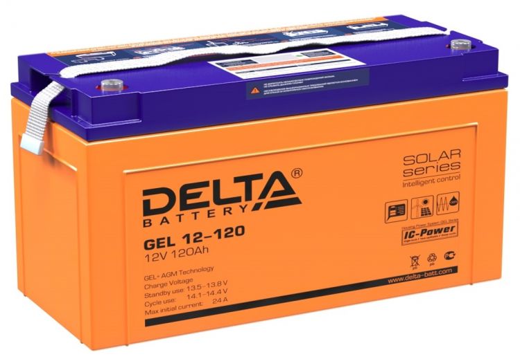 Батарея Delta GEL 12-120 12В, 120Ач